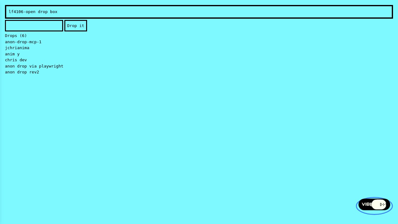Screenshot of Drop Box